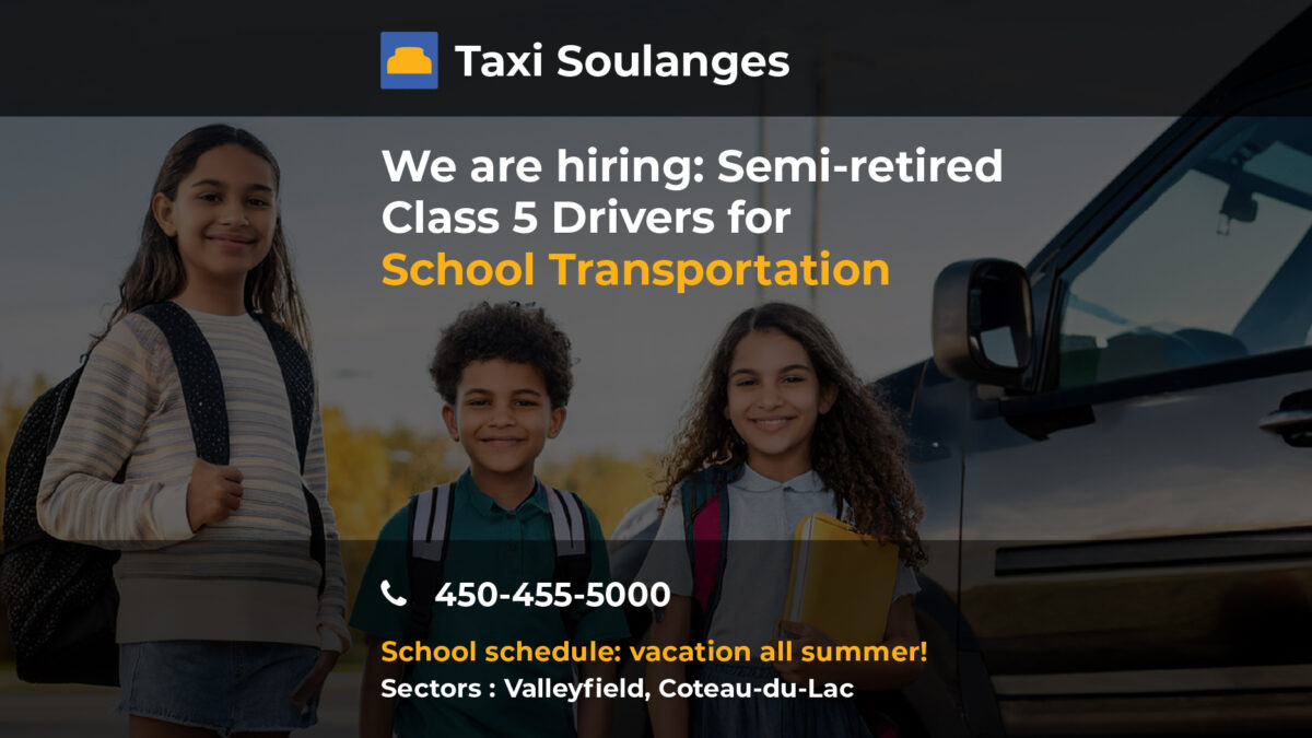 We are hiring: Semi-retired Class 5 Drivers for School Transportation