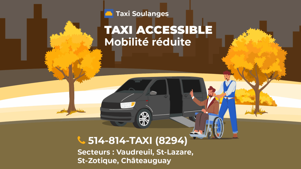 Transport adapté sans souci – véhicule accessible pour personnes à mobilité réduite