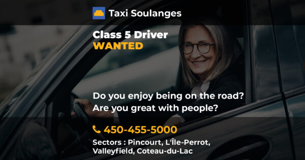 Taxi Soulanges is Hiring: Class 5 Drivers