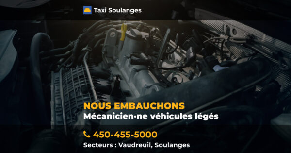 Nous recrutons : Mécanicien·ne de véhicules légers
