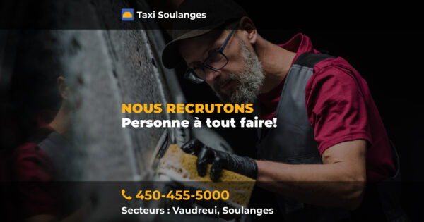 Nous recrutons : Personne à tout faire — Temps partiel